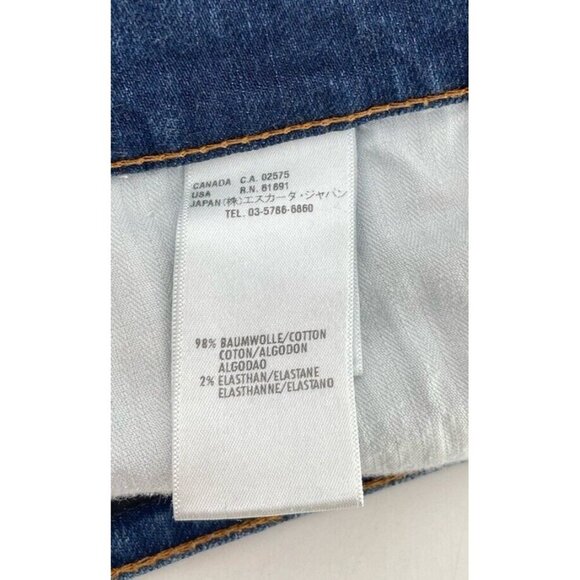 Escada Sport Women’s Denim Cropped Button Accent Jeans Size 38 Made In Italy - Picture 6 of 10